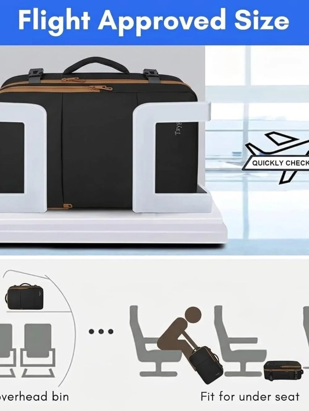 Backpack for Women, Carry on Backpack with Laptop Compartment | Travel Laptop Mo - Picture 3 of 7